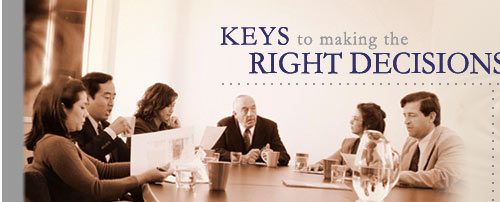 Keys to making the right decision